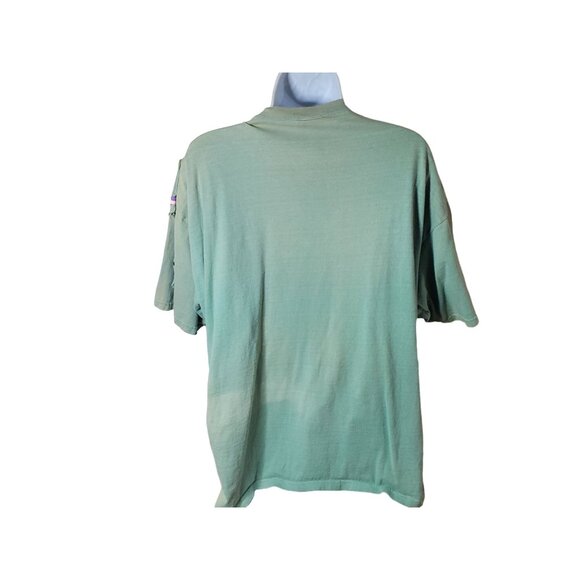 Vintage 90s Sturdy Tees By Lee Fringe Beaded Southwestern Graphic T-Shirt L - Picture 3 of 9